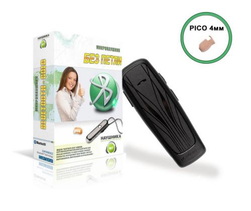Комплект Bluetooth «MiniBox»(без петли) + мини наушник «Pico»